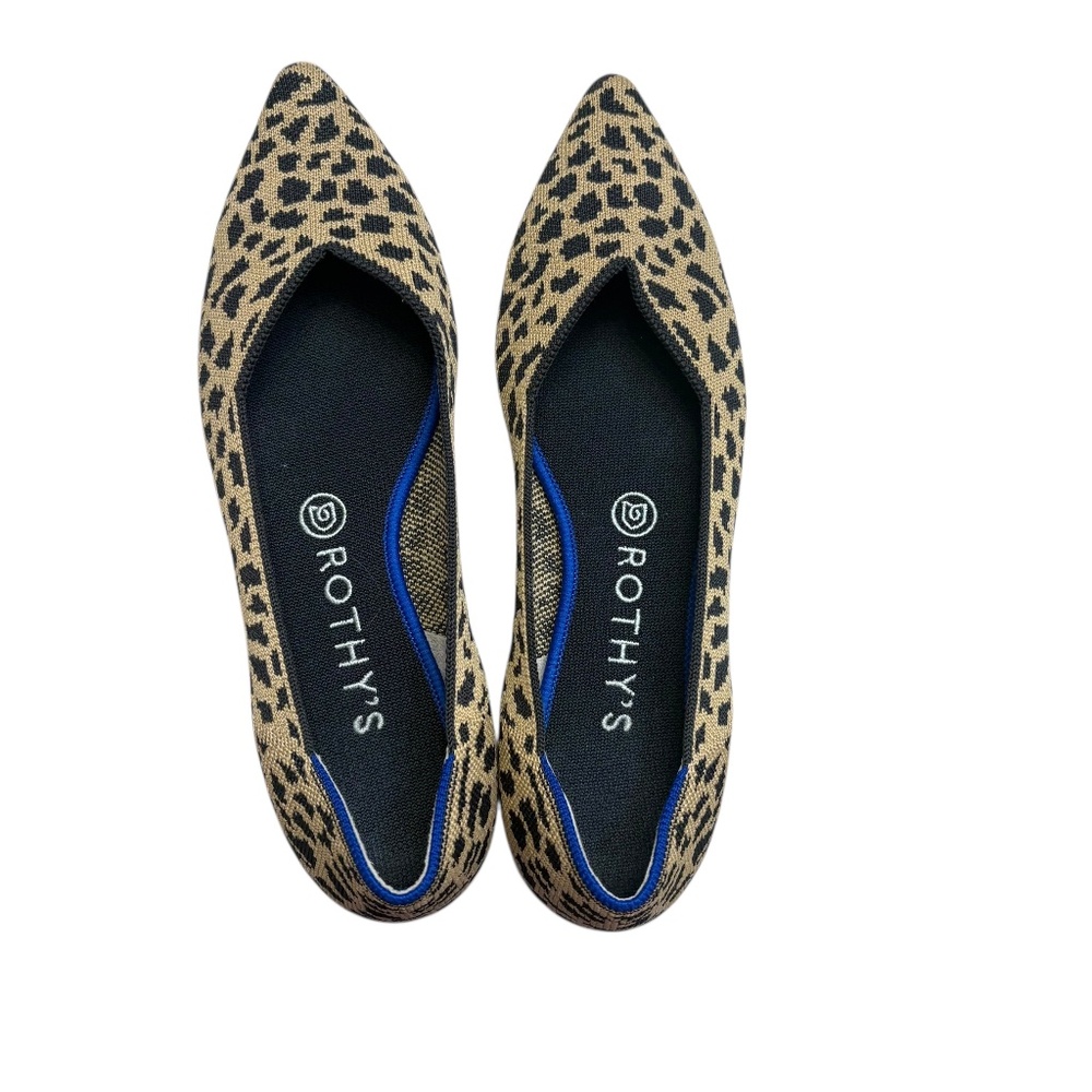 Rothy’s leopard print the point shoes 9